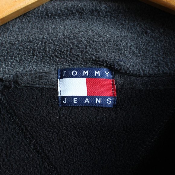 Tommy Jeans Black & Grey Color Block Sweater - Picture 5 of 5